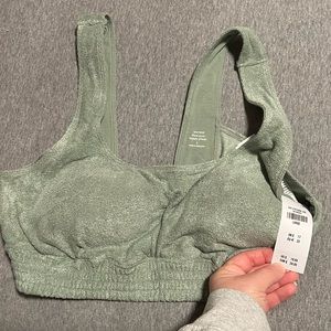Large bralette bnwt sage green